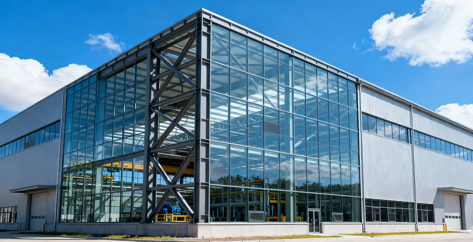 生成工厂厂房外观图